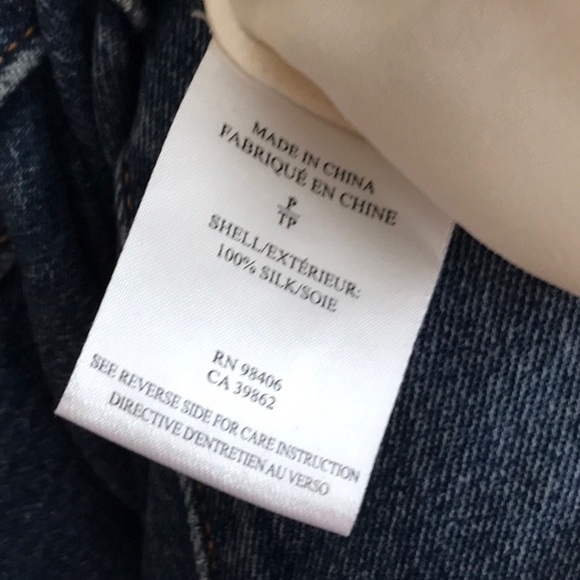 Theory silk cream button up - Picture 4 of 4